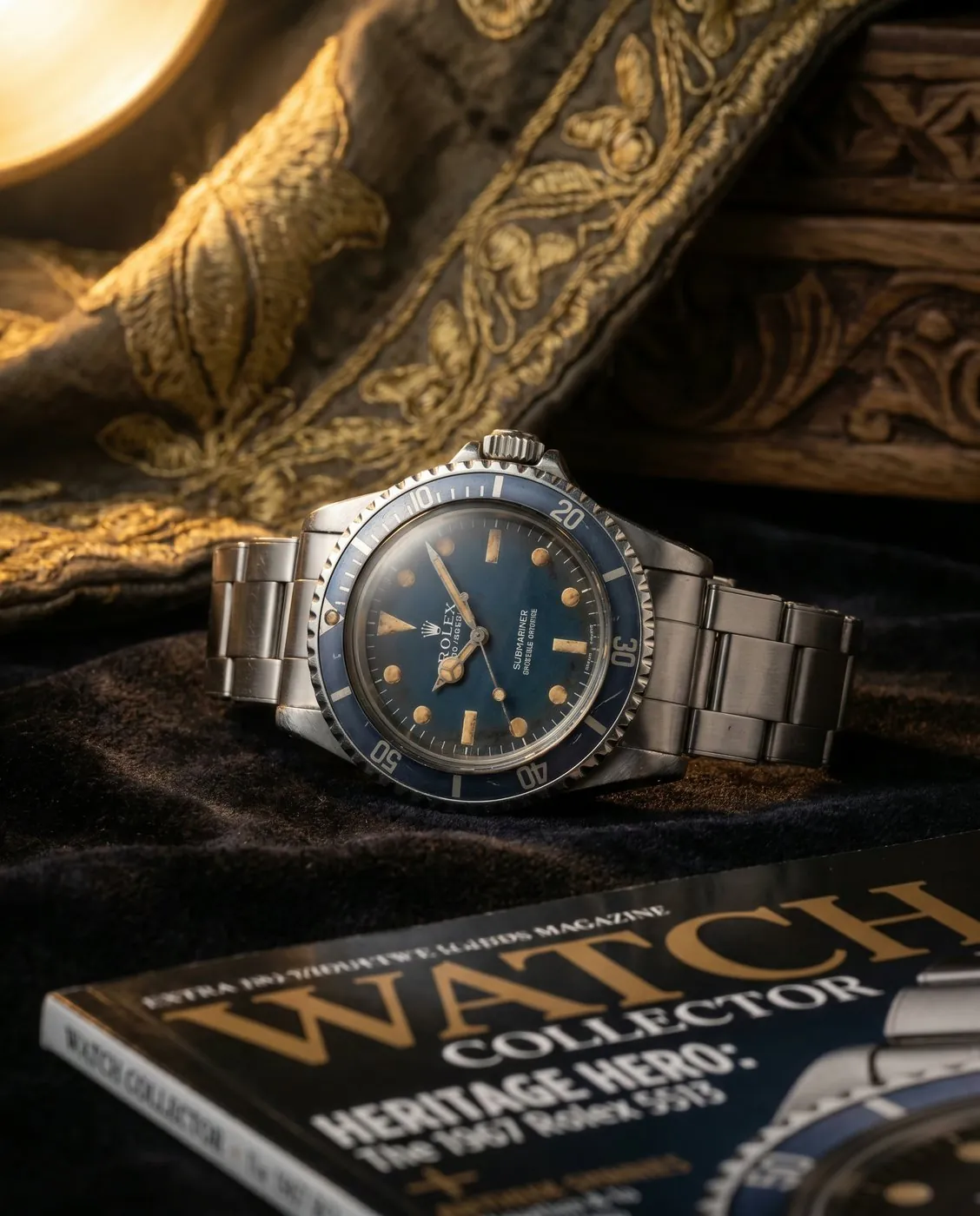 Vintage Rolex Submariner 5513, 1967 — full set featured eser